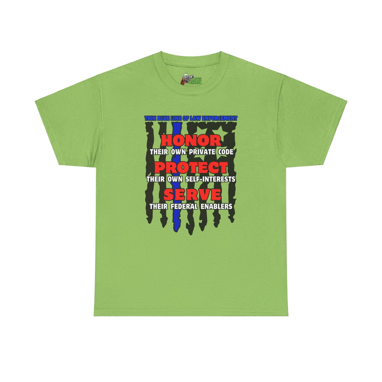 True Thin Blue Line! Unisex Heavy Cotton Tee