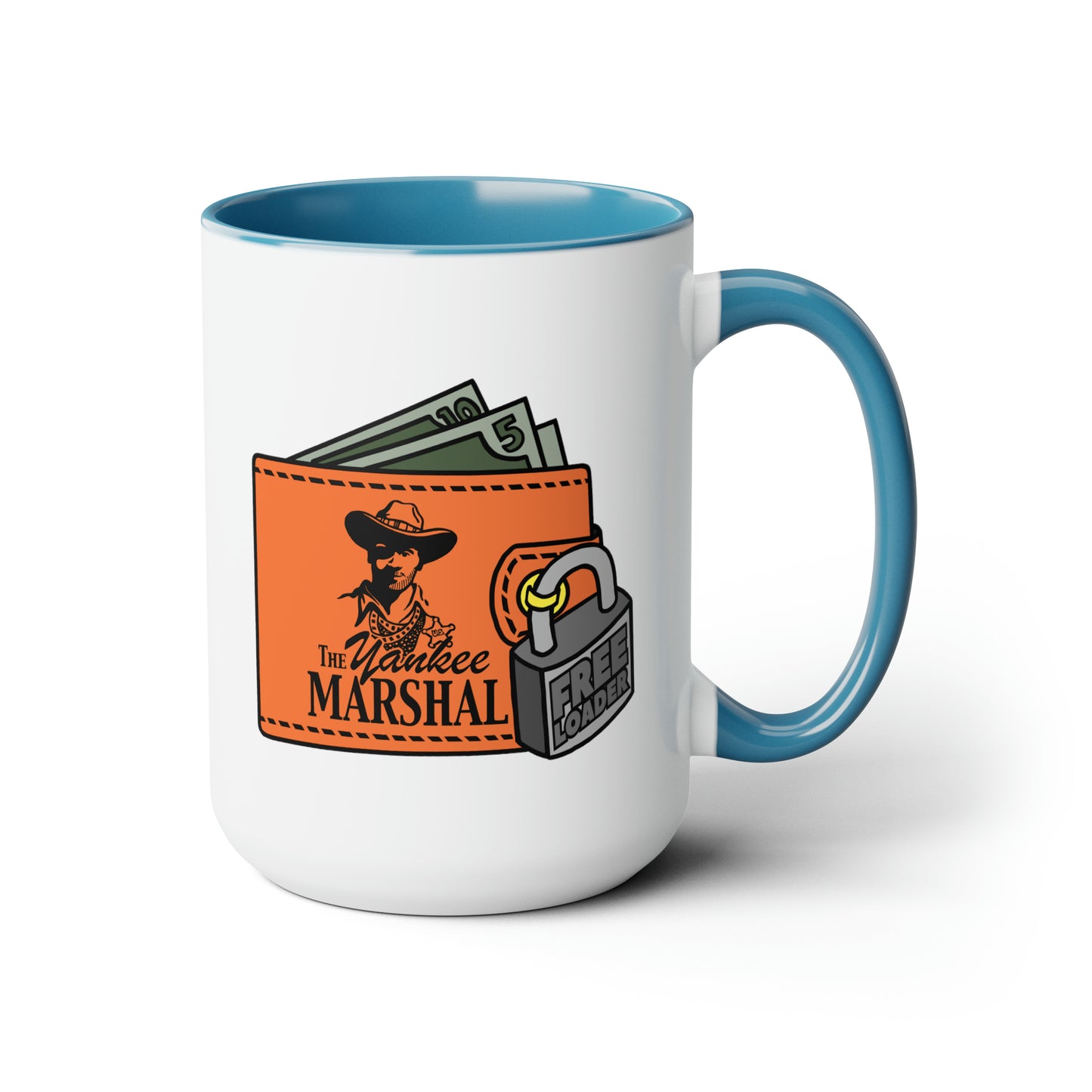 Freeloader Two-Tone Coffee Mugs, 15oz