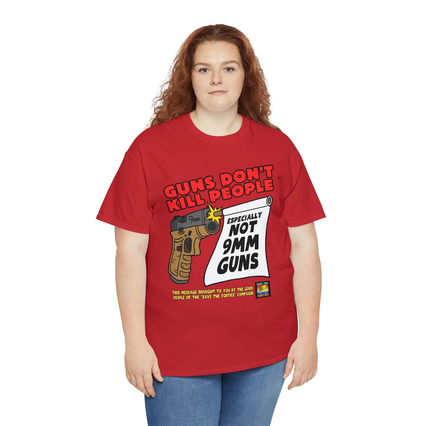 Guns Don't Kill Unisex Heavy Cotton Tee