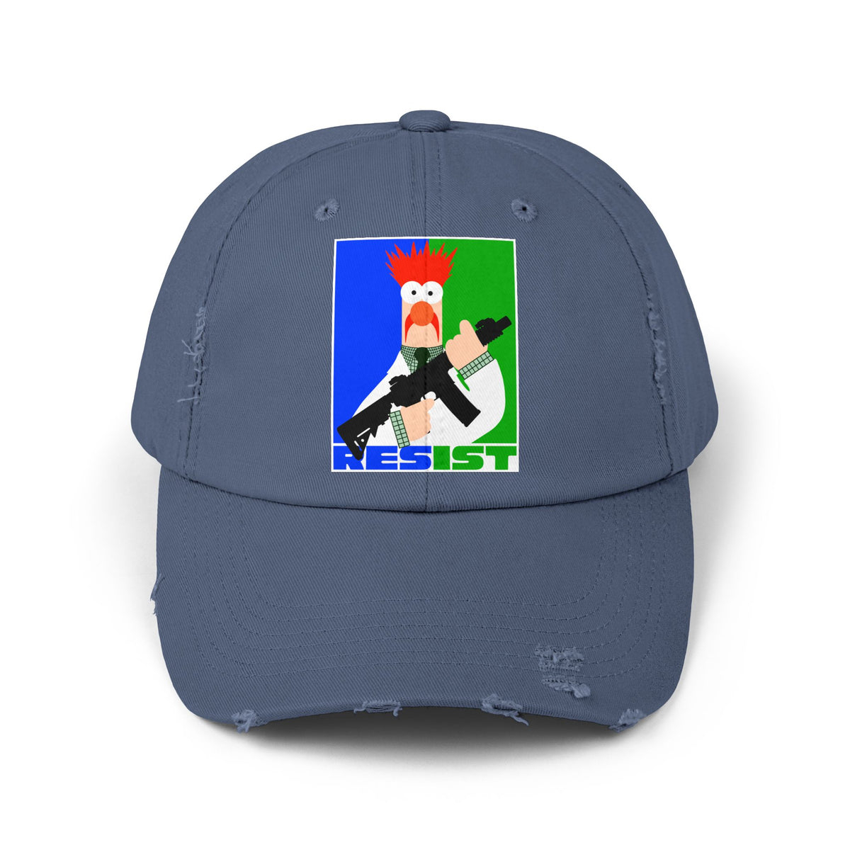 Resist! Unisex Distressed Cap