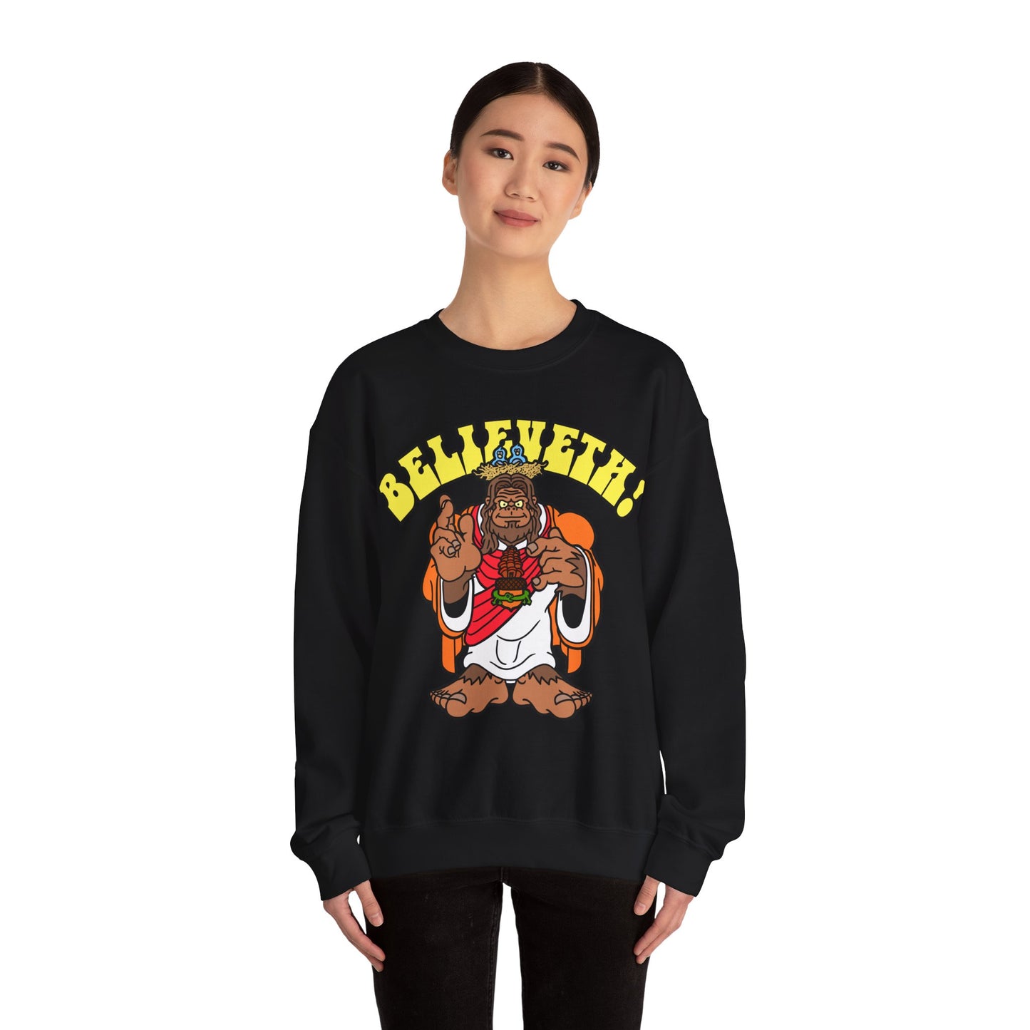 Believeth! Unisex Heavy Blend™ Crewneck Sweatshirt