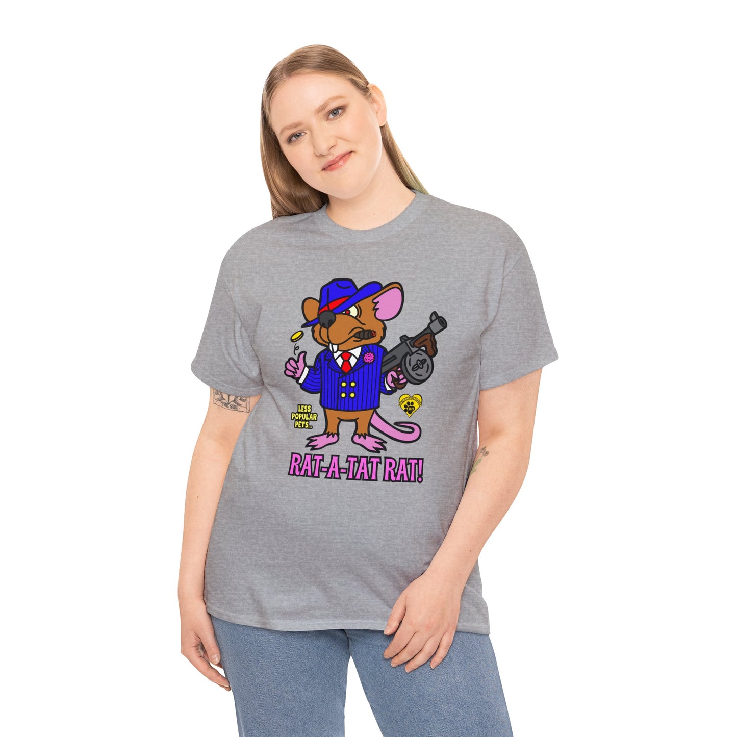 Rat-a-tat Rat! Unisex Heavy Cotton Tee