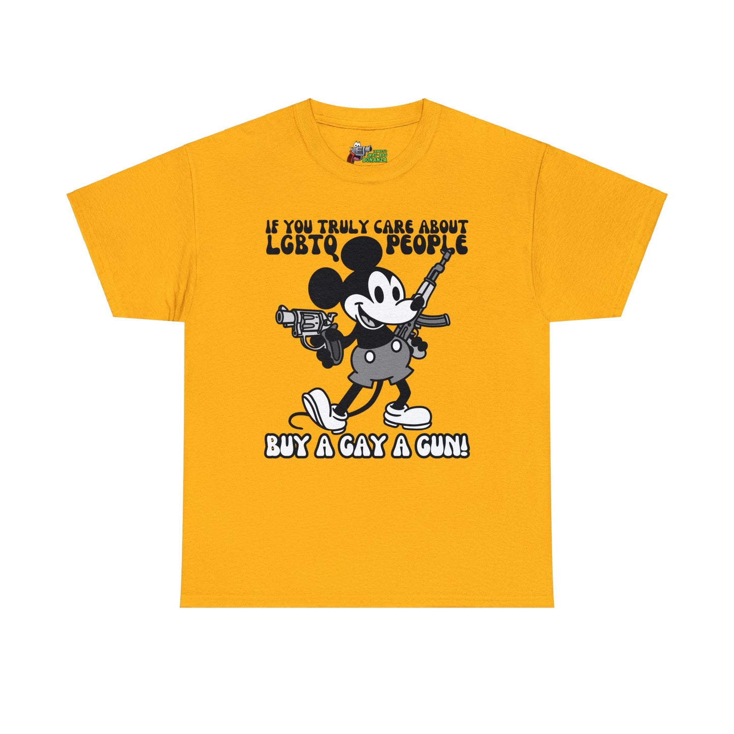 Buy a Gay a Gun! Unisex Heavy Cotton Tee