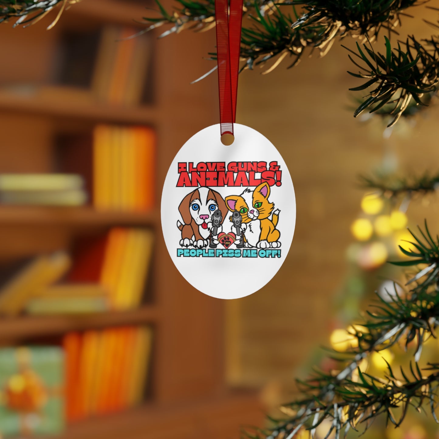 People Piss Me Off! (FFF) Metal Ornaments