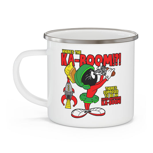 Where's the Ka-Boom!?! Enamel Camping Mug