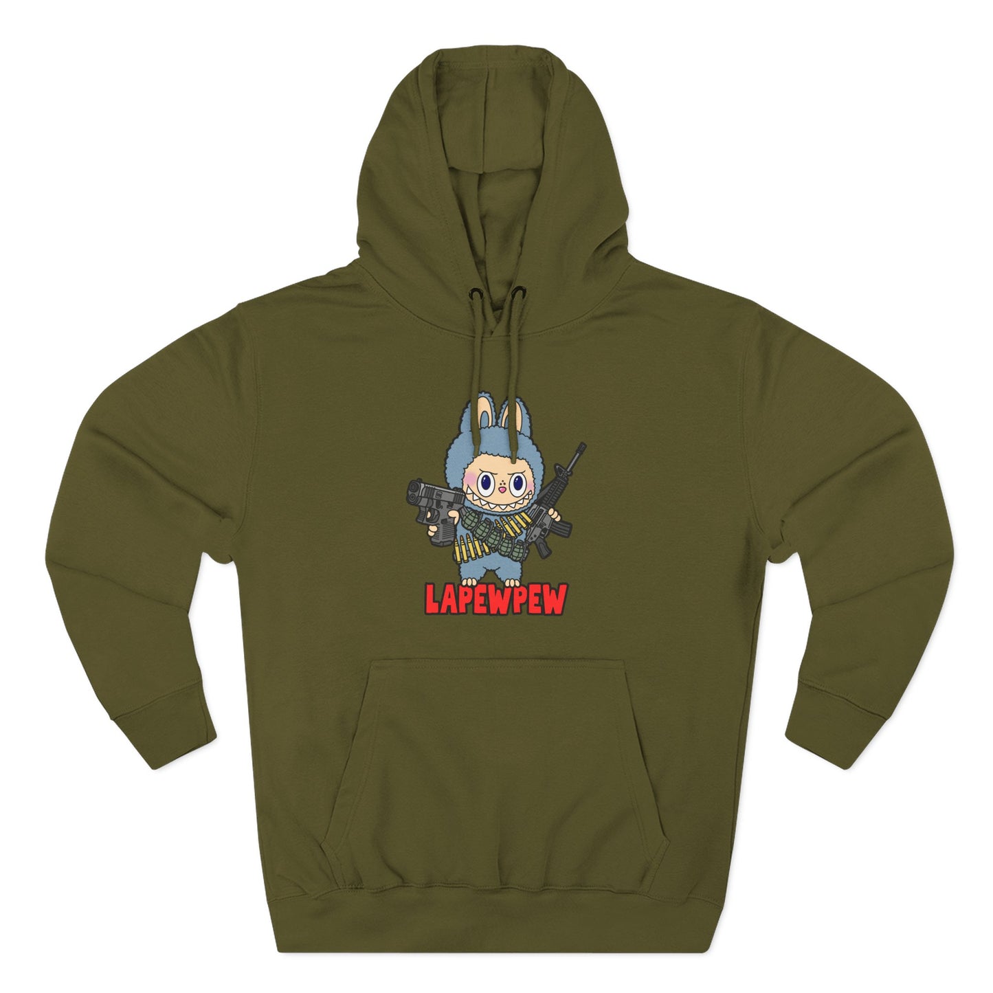 Lapewpew! Three-Panel Fleece Hoodie
