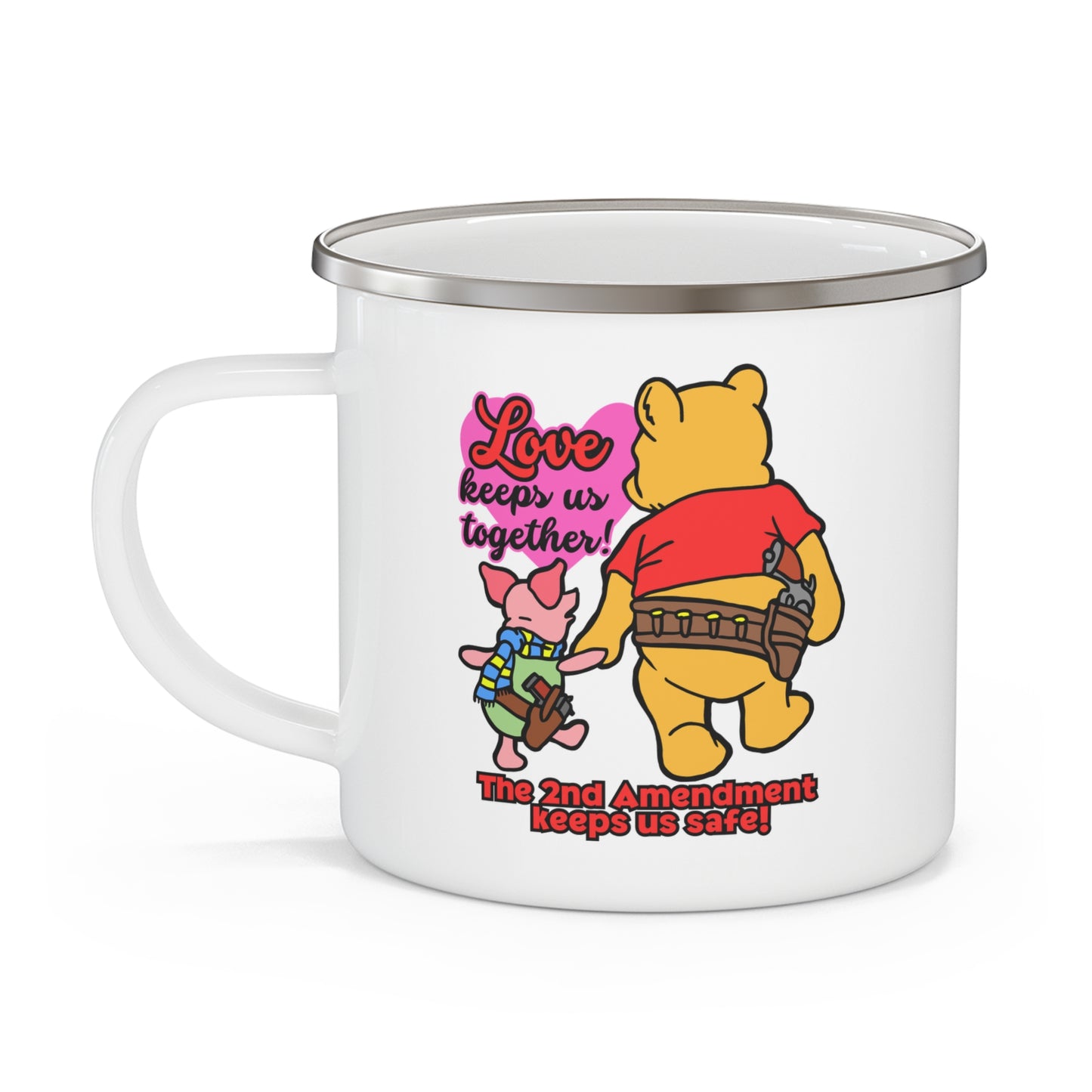 The 2nd Keeps Us Safe! Enamel Camping Mug