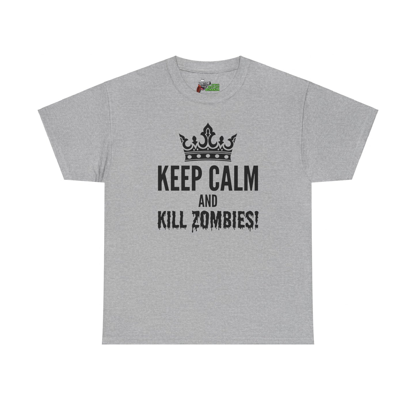 Keep Calm & Kill Zombies! Unisex Heavy Cotton Tee