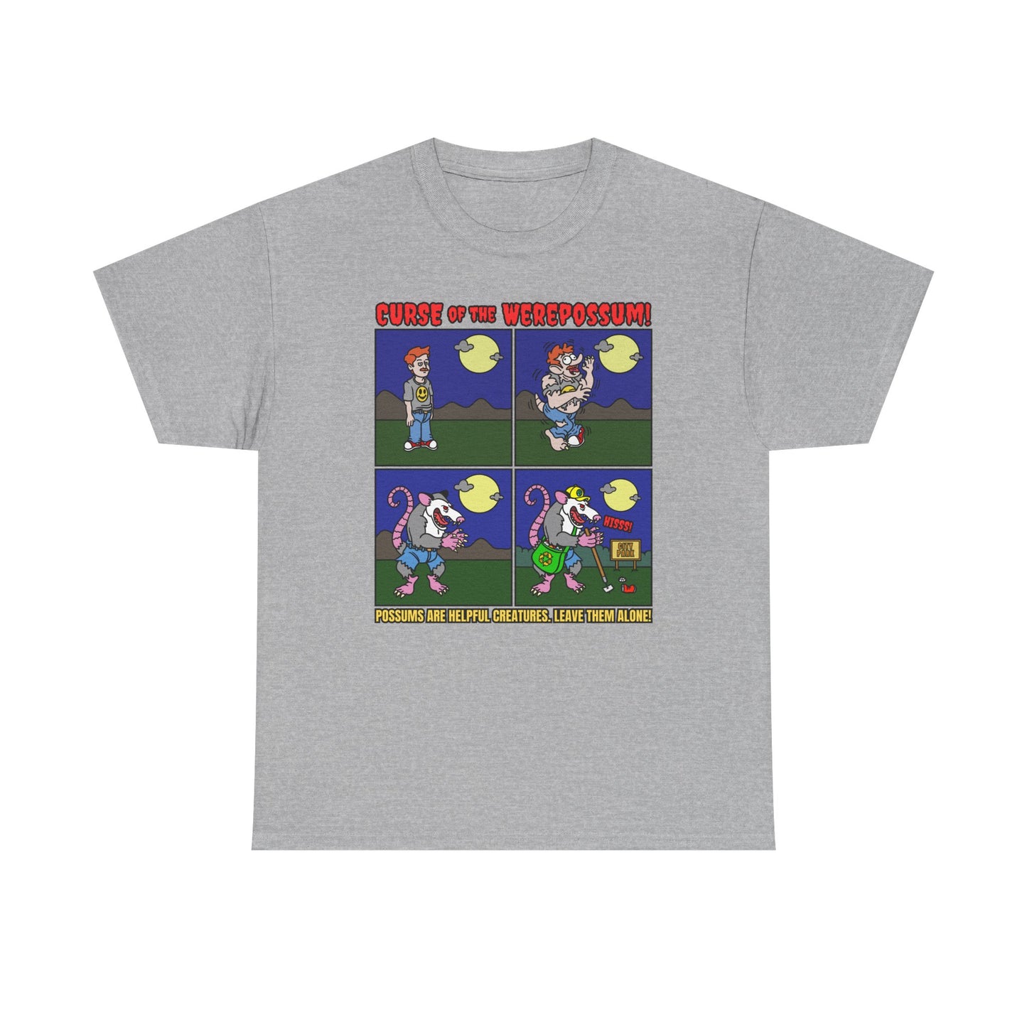 Curse of the Werepossum Unisex Heavy Cotton Tee