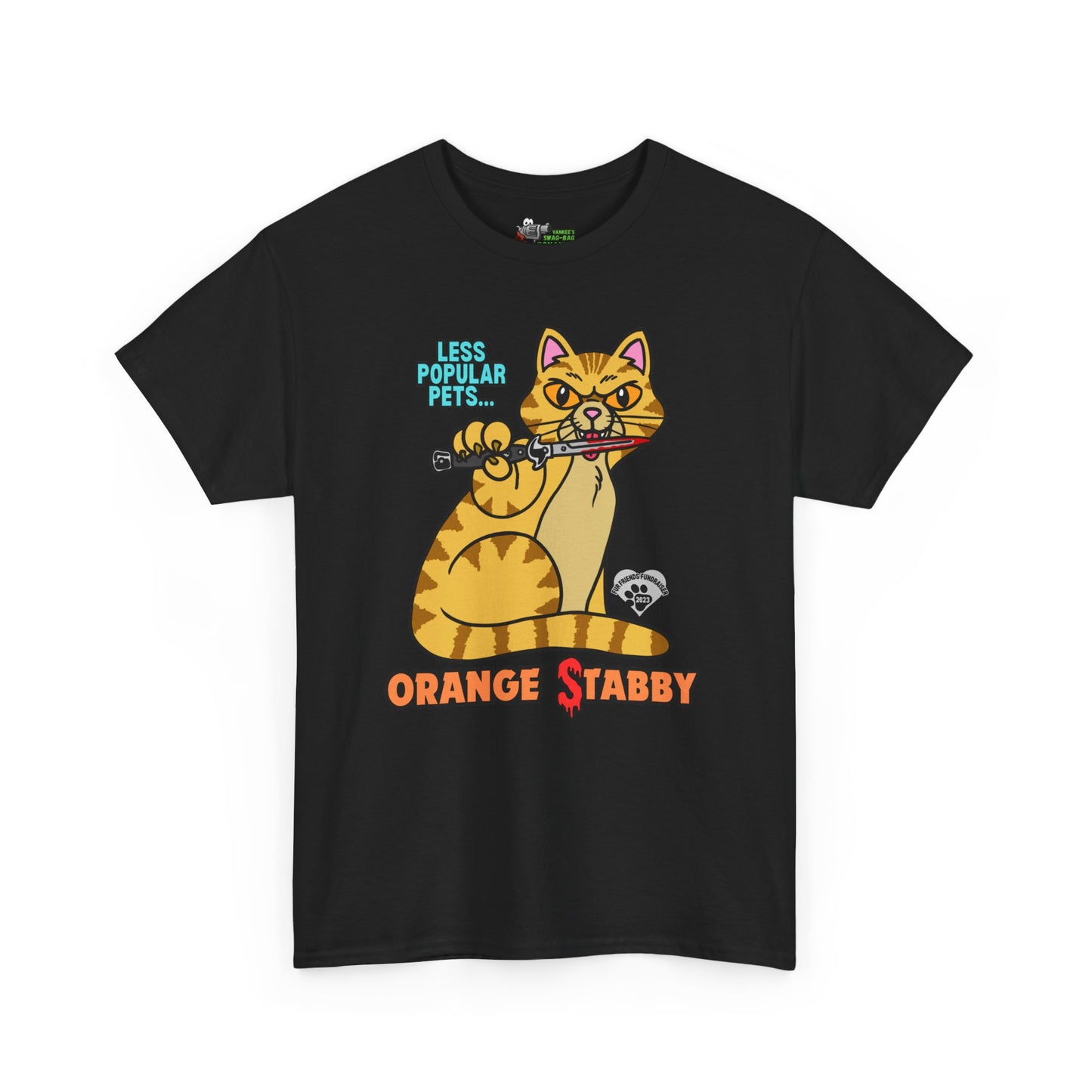Stabby Cat! Unisex Heavy Cotton Tee