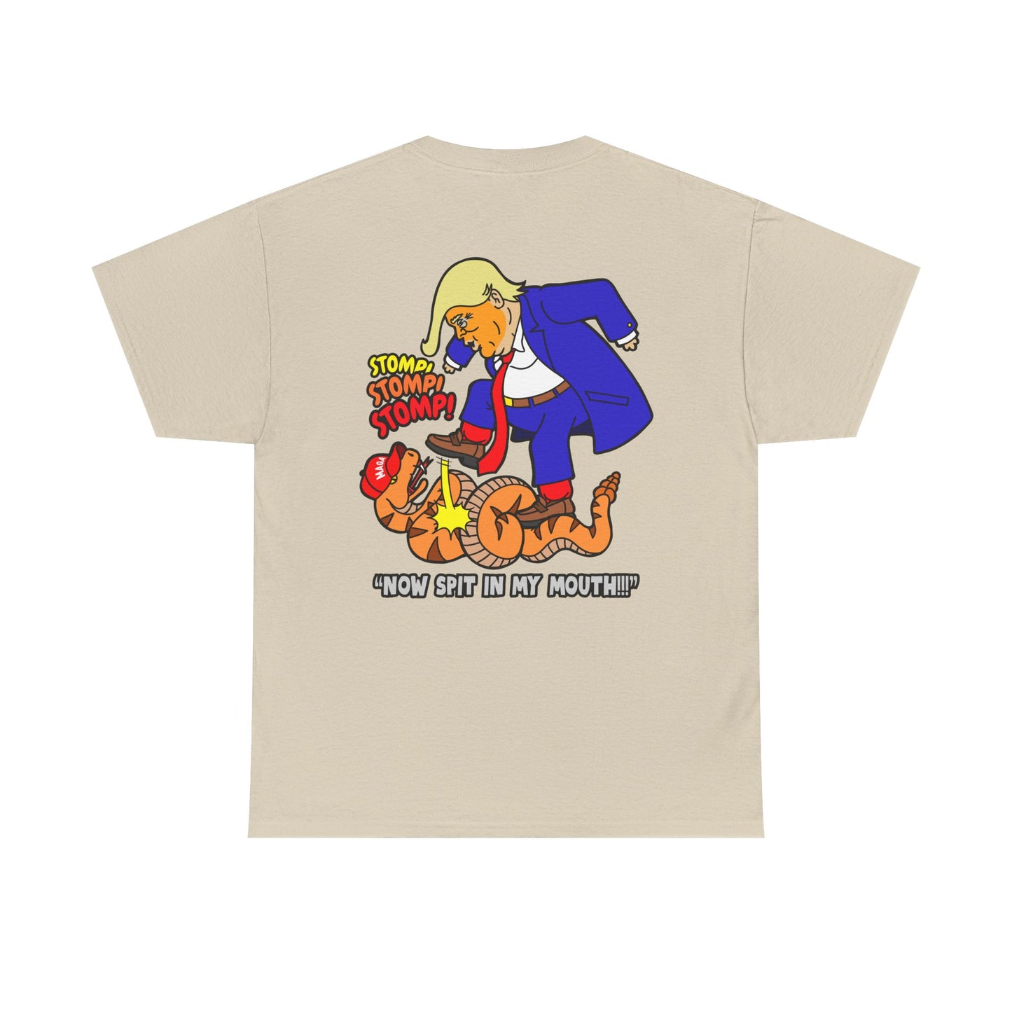 2-Sided MAGA "Tread On Me/Spit In My Mouth!"" Unisex Heavy Cotton Tee