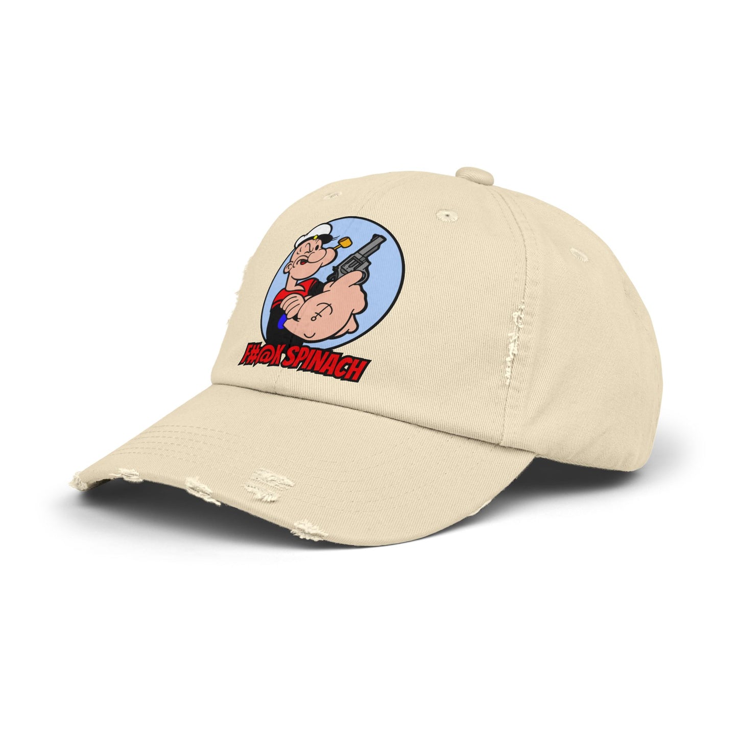 F#@k Spinach! Unisex Distressed Cap
