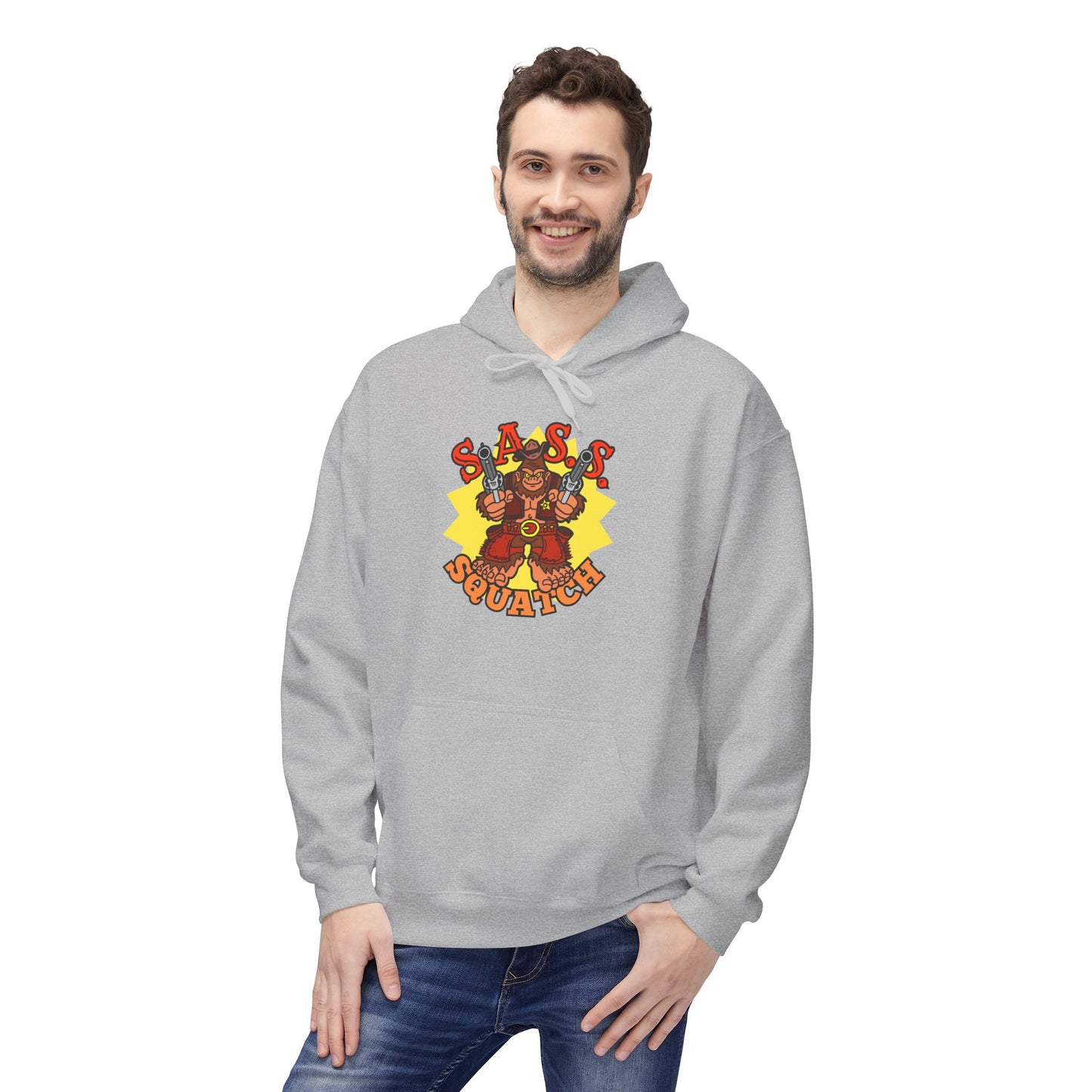 SASS-Squatch! Unisex Midweight Softstyle Fleece Hoodie