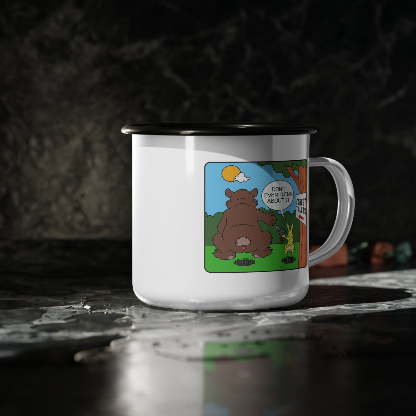 Bear & Rabbit Business Enamel Camp Cup