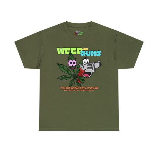 Weed & Guns! Unisex Heavy Cotton Tee