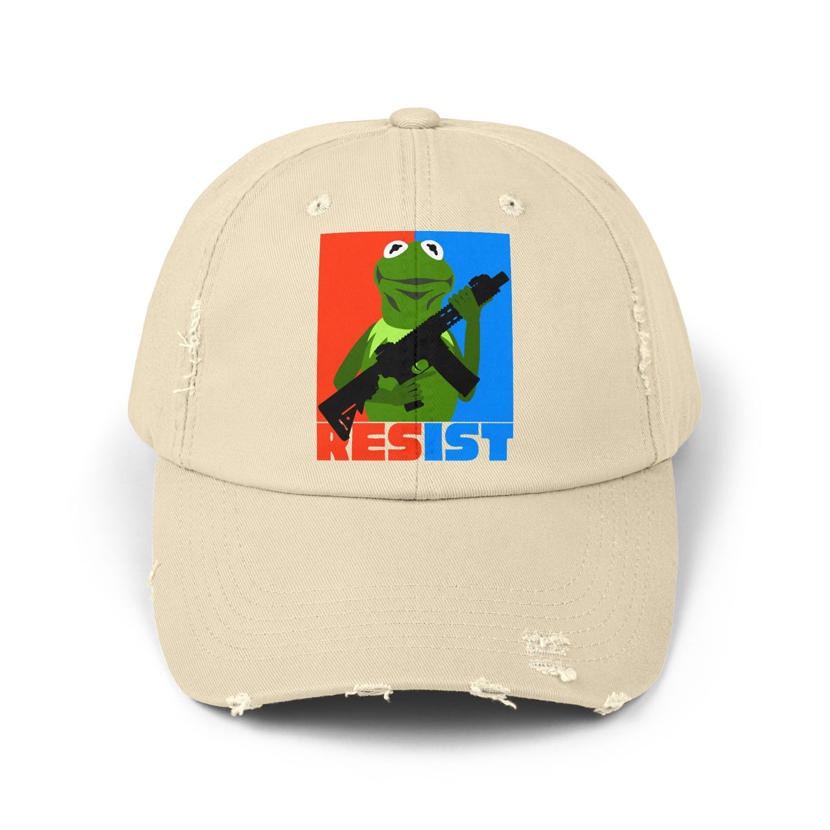 resist! Unisex Distressed Cap