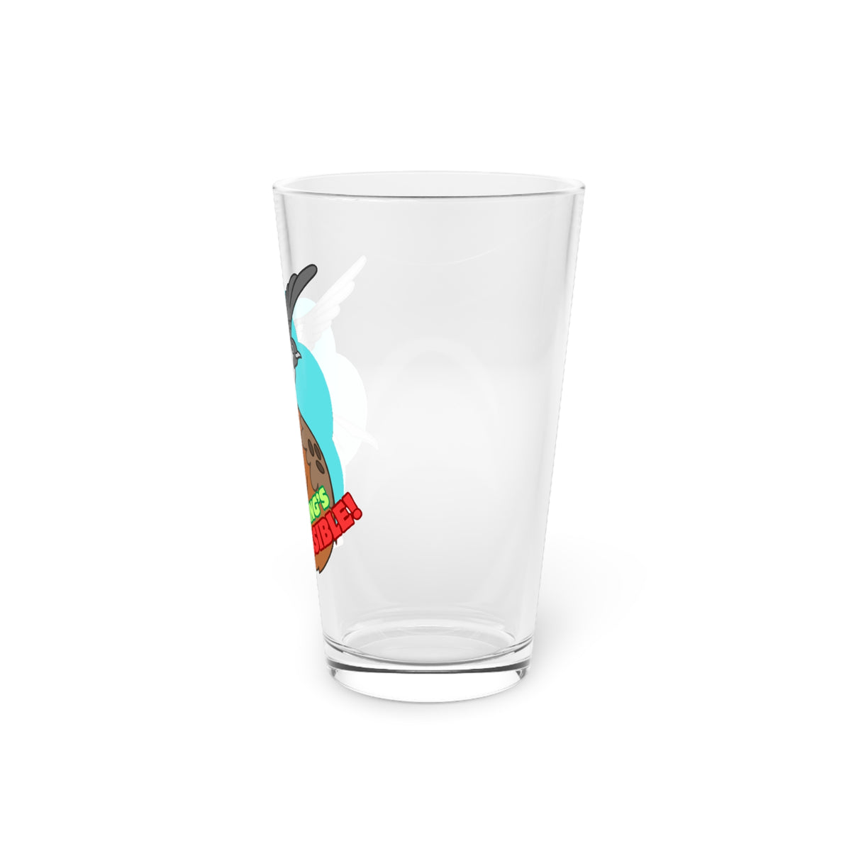 Nothing's Impossible! Pint Glass, 16oz