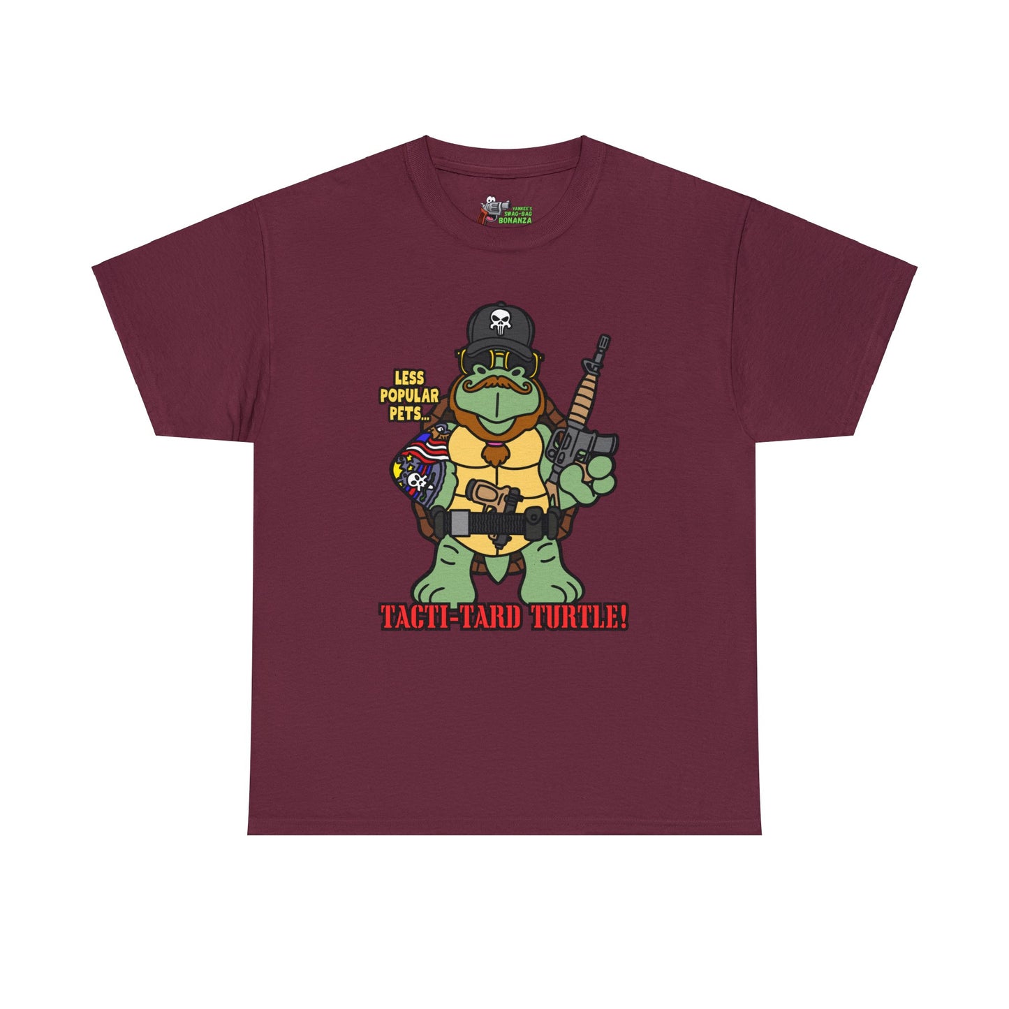 Tacti-Tard Turtle! Unisex Heavy Cotton Tee