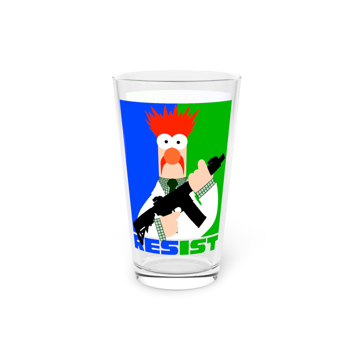 Resist Pint Glass, 16oz