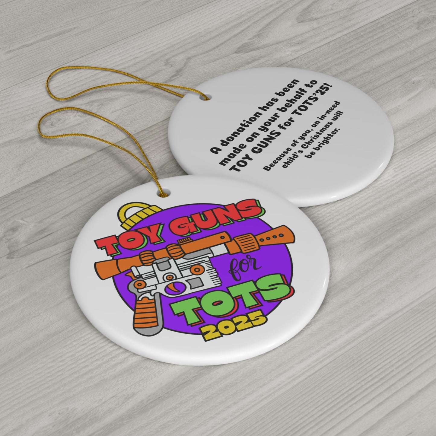 TG4T'25 Donations Gift Ceramic Ornament, 1-Pack