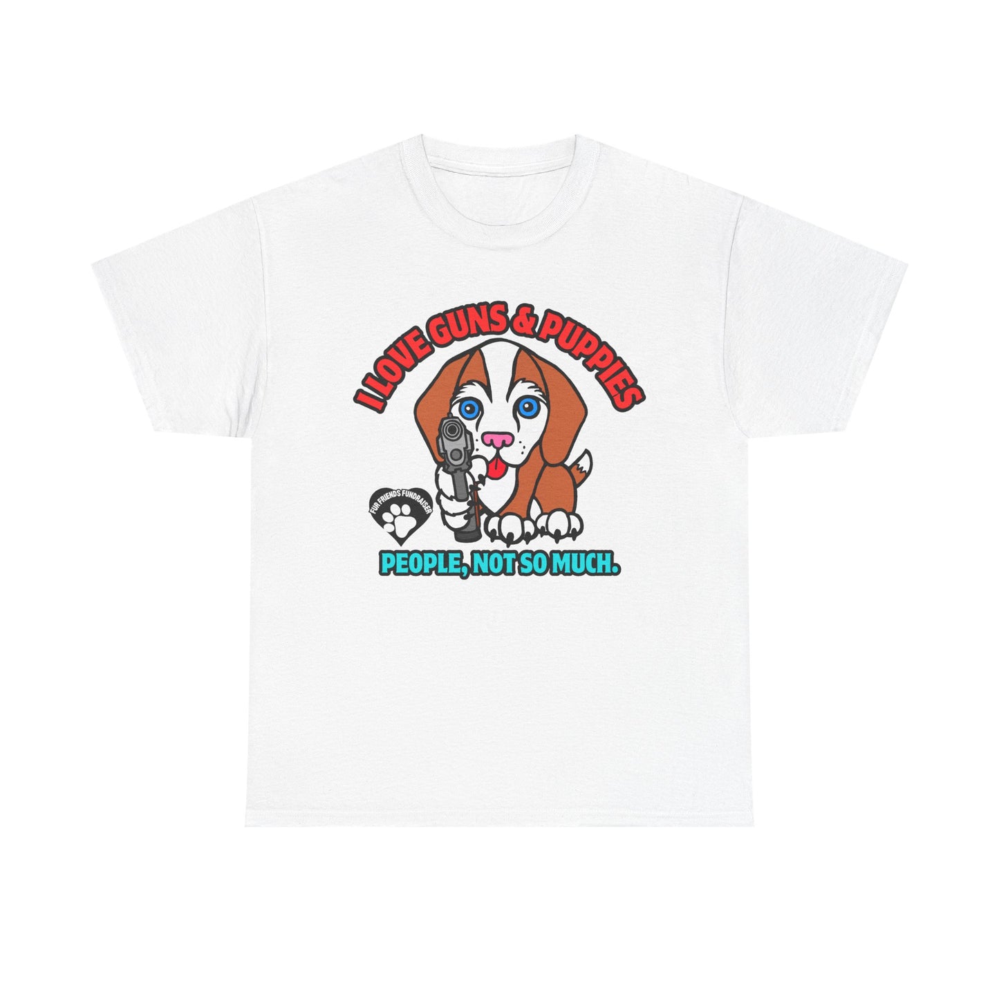 I LOVE Puppies! Unisex Heavy Cotton Tee