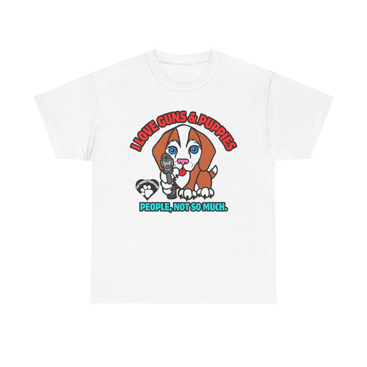 I LOVE Puppies! Unisex Heavy Cotton Tee