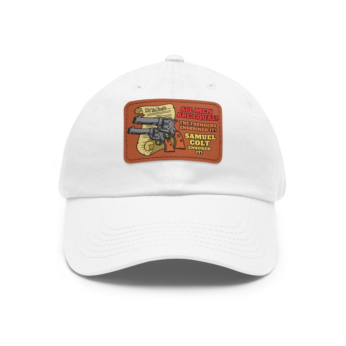 Equalizers! Dad Hat with Leather Patch (Rectangle)