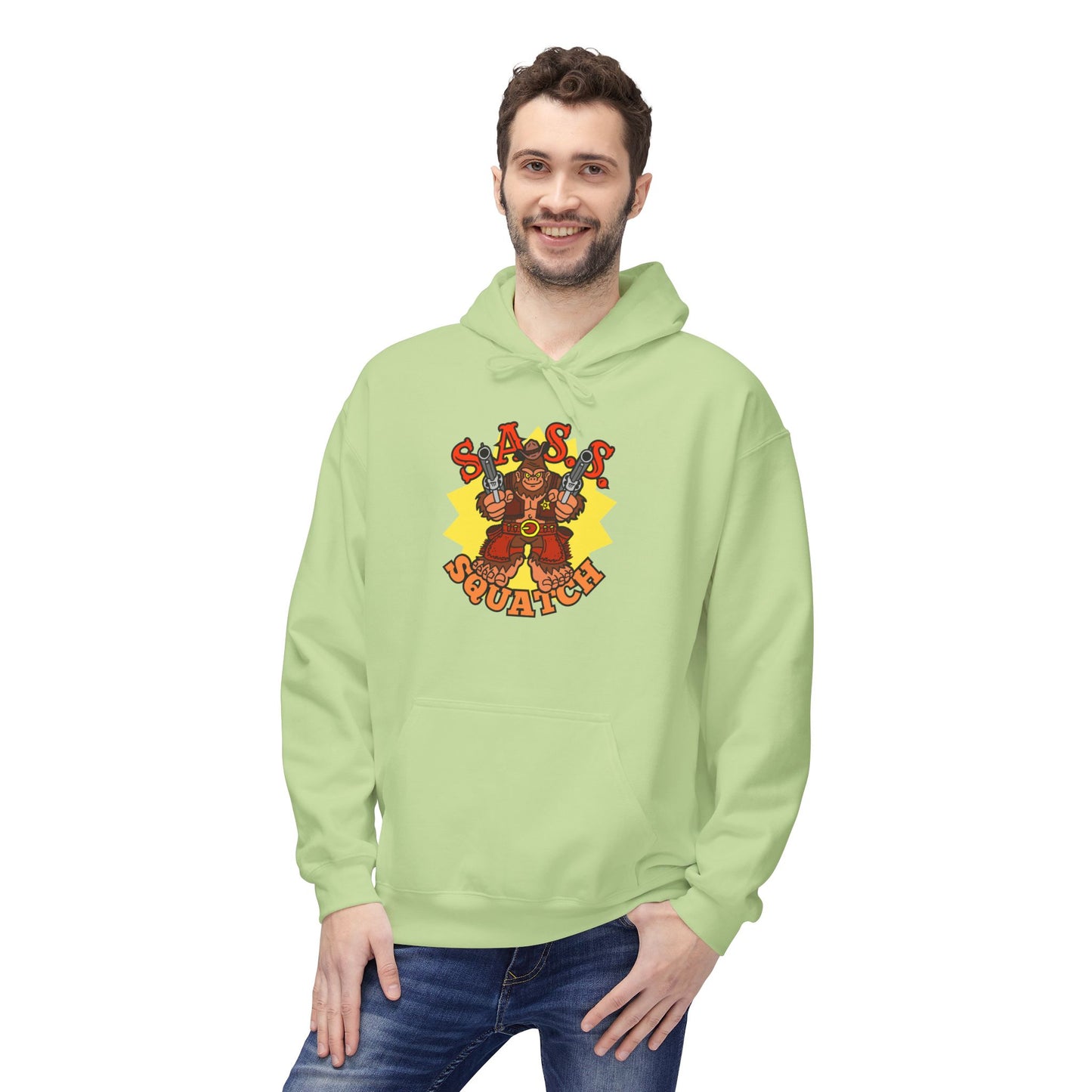 SASS-Squatch! Unisex Midweight Softstyle Fleece Hoodie