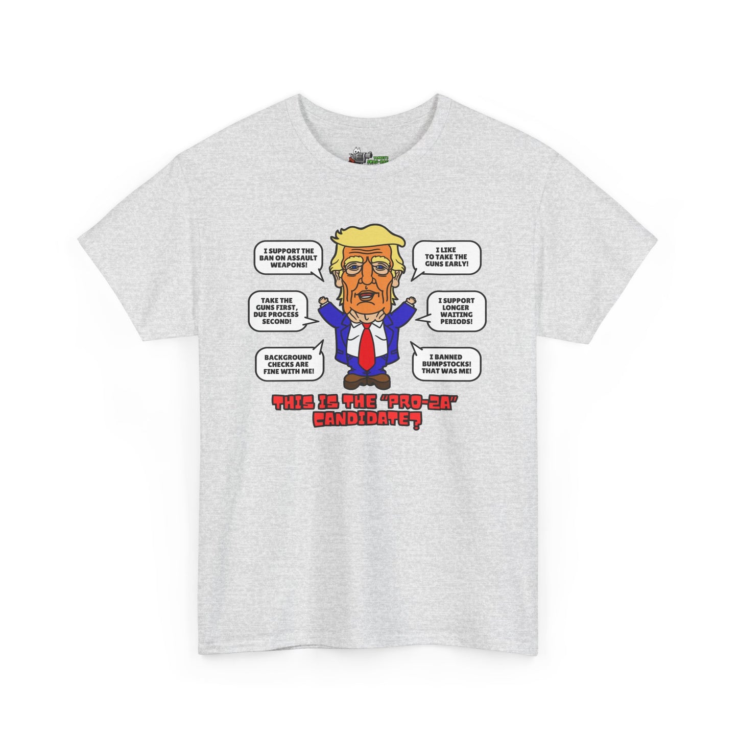 Trump on Guns! Unisex Heavy Cotton Tee