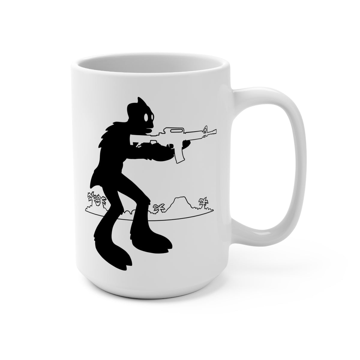 Sleestak and AR15! Mug 15oz