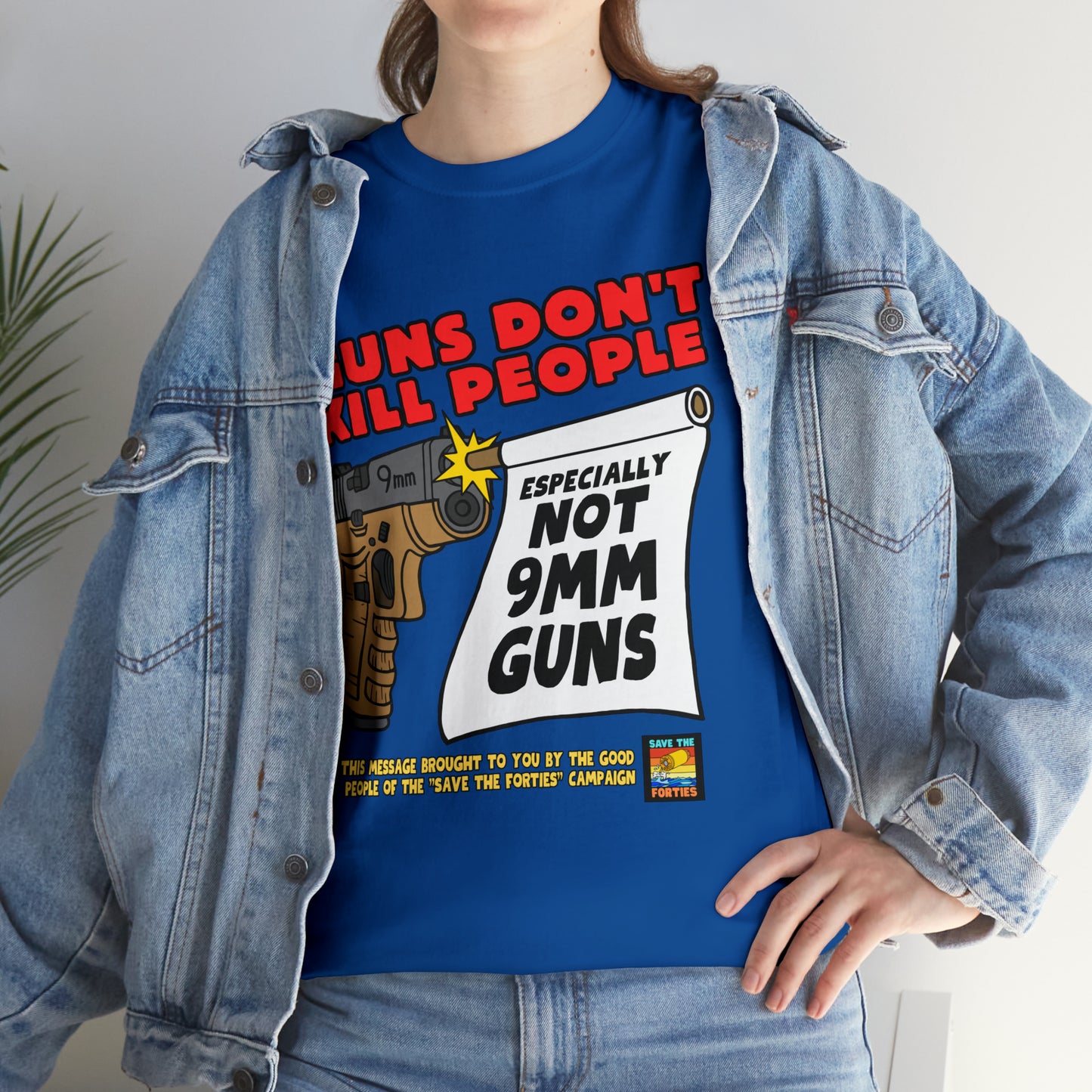 Guns Don't Kill Unisex Heavy Cotton Tee