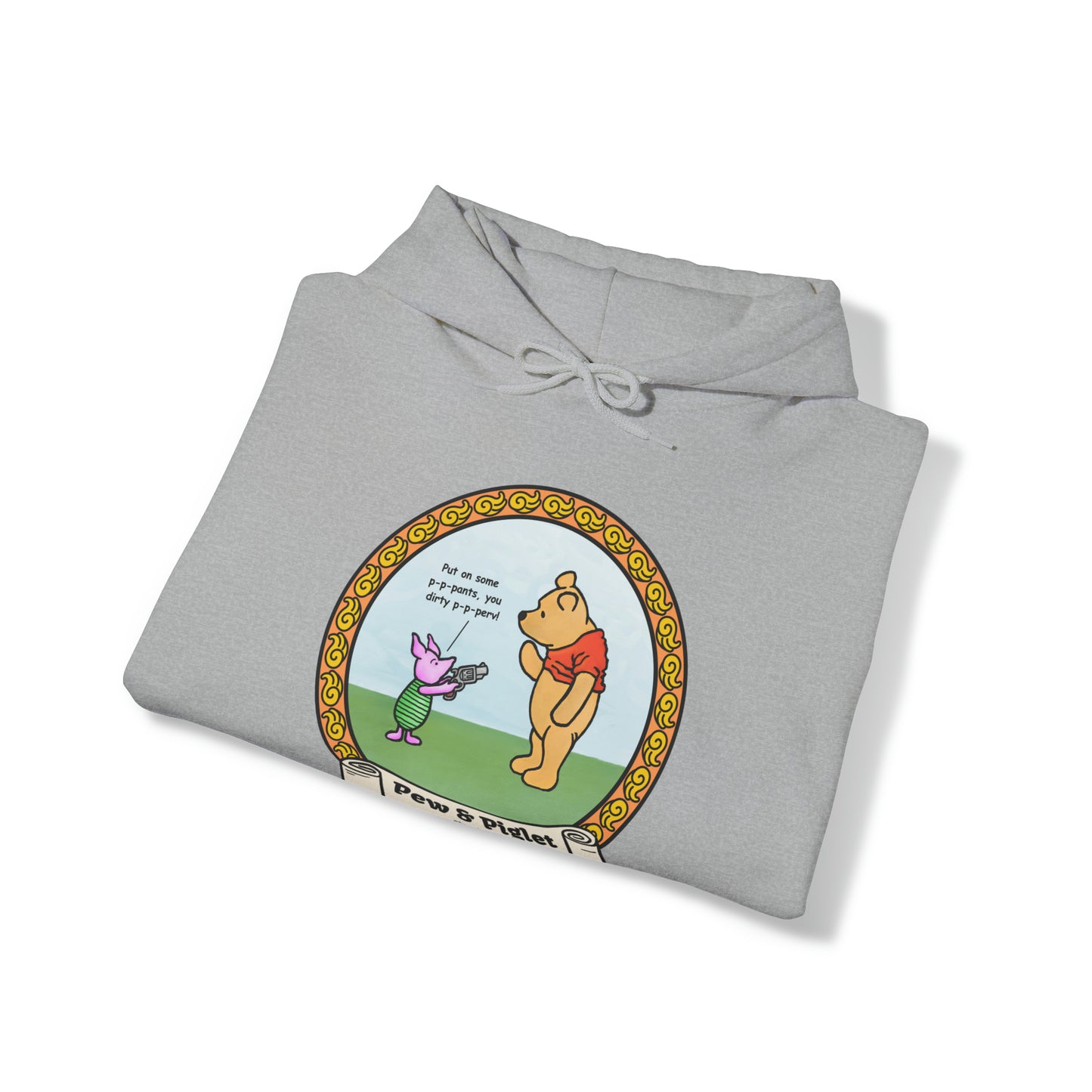 Piglet Gets a Gat! Unisex Heavy Blend™ Hooded Sweatshirt