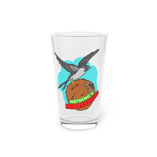 Nothing's Impossible! Pint Glass, 16oz