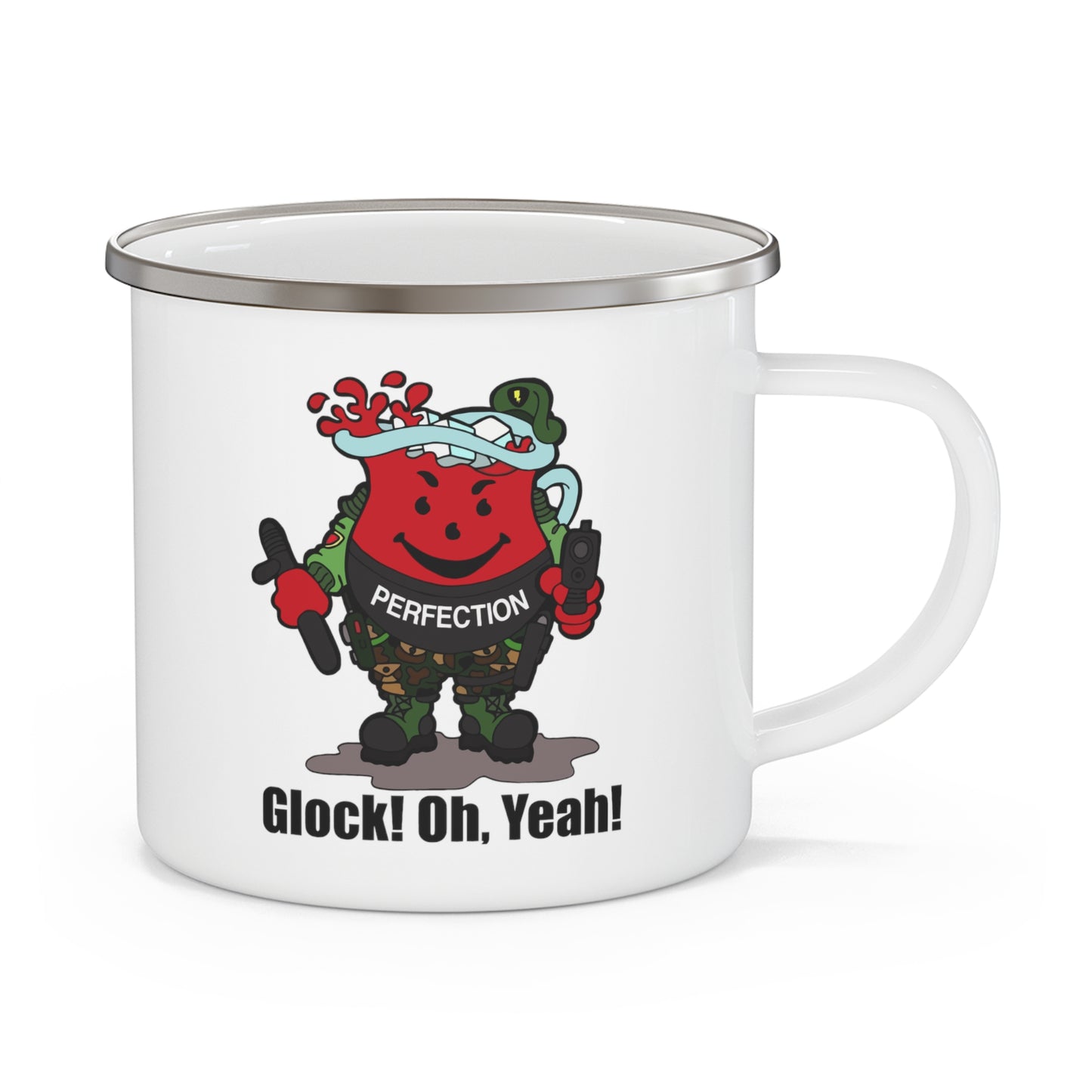 Glock Perfection! Enamel Camping Mug