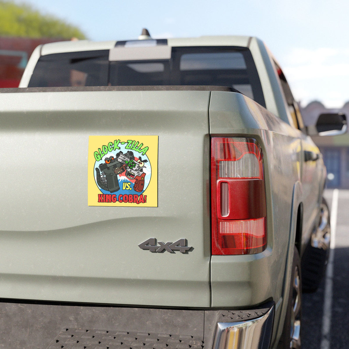 Glock-Zilla vs. King Cobra! Car Magnets