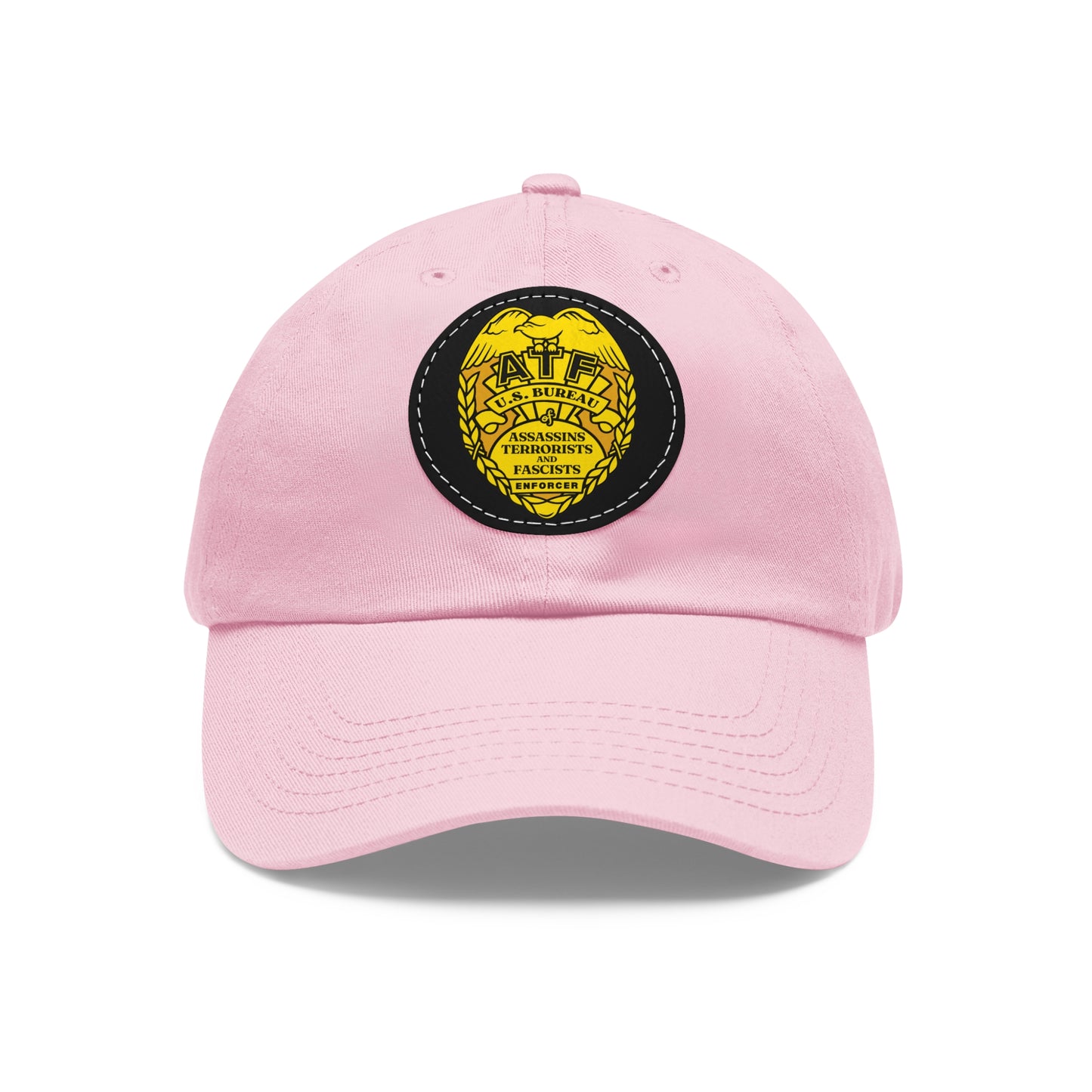 ATF! Dad Hat with Leather Patch (Round)