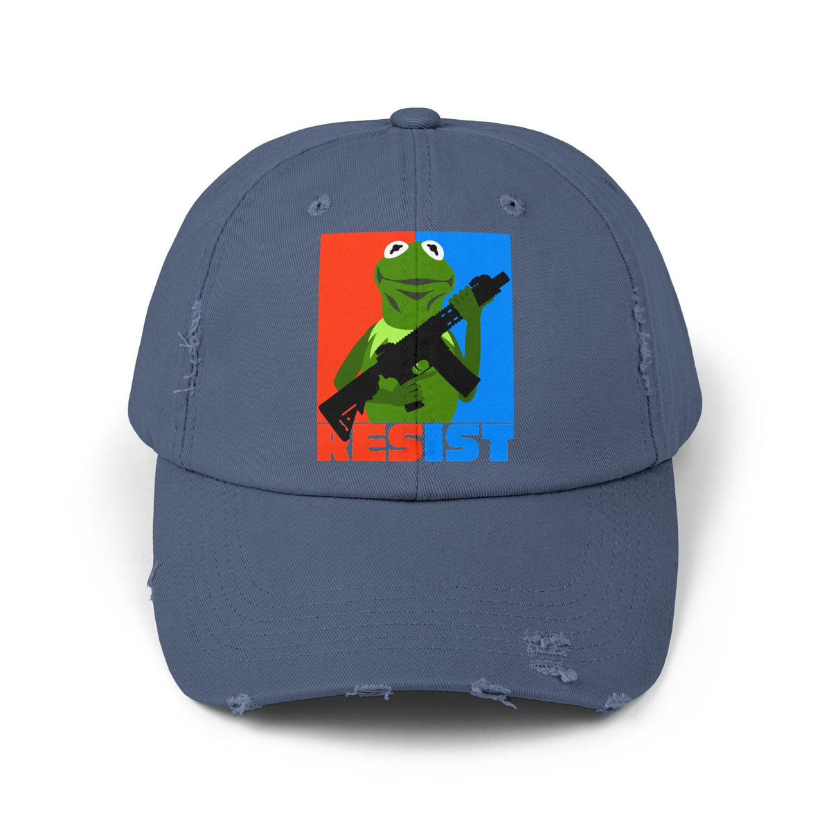 resist! Unisex Distressed Cap