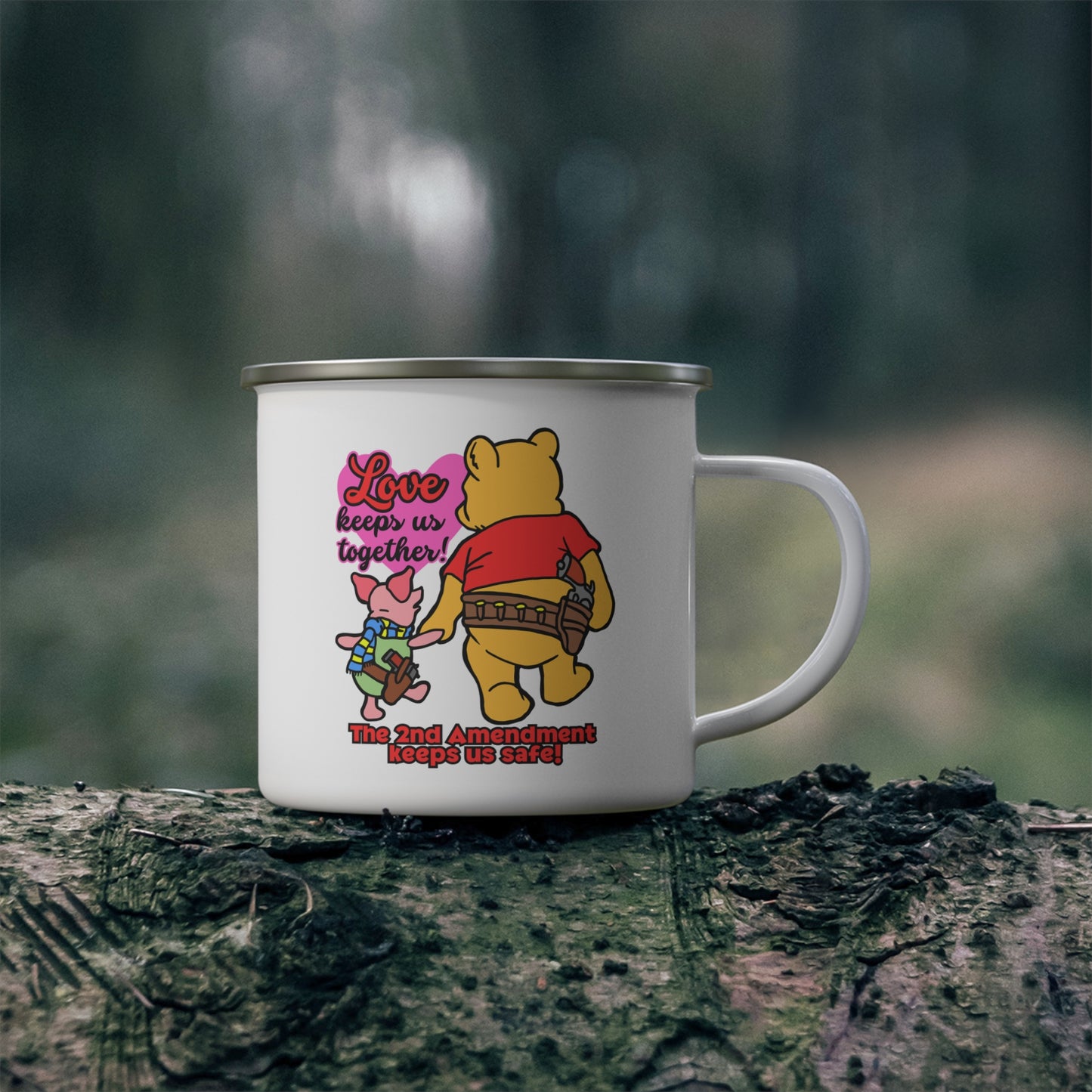 The 2nd Keeps Us Safe! Enamel Camping Mug