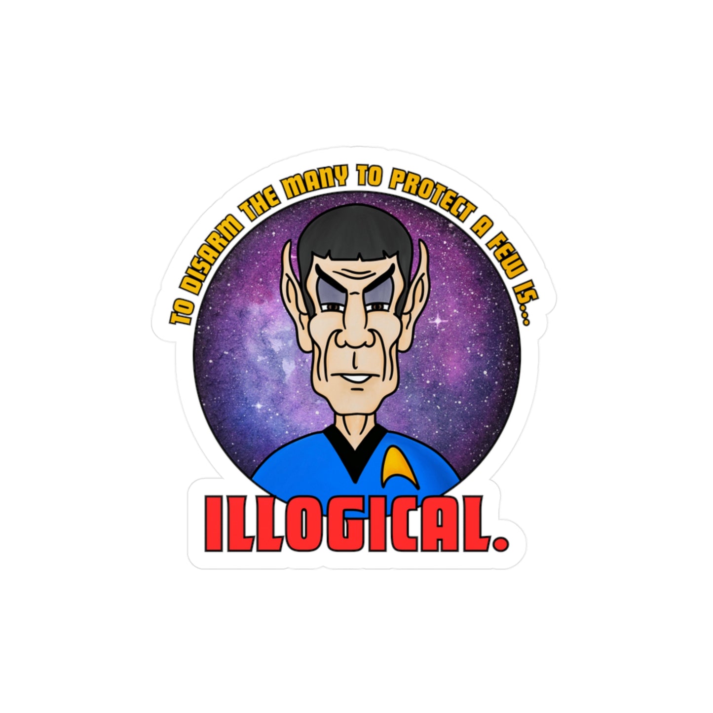 Illogical Kiss-Cut Vinyl Decals