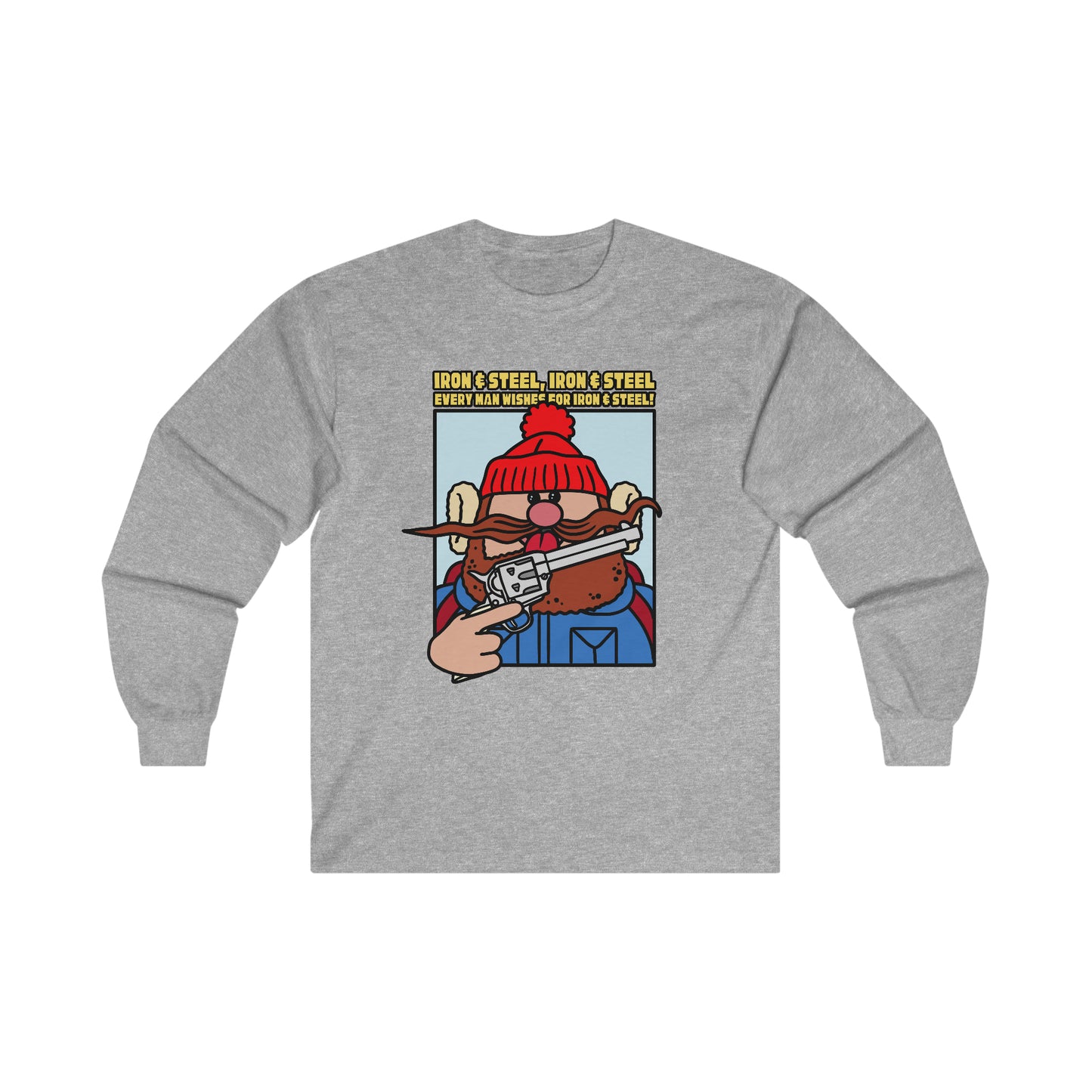 Iron & Steel! Ultra Cotton Long Sleeve Tee