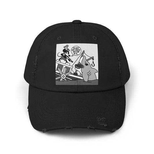 Willie vs. Bruce! Unisex Distressed Cap