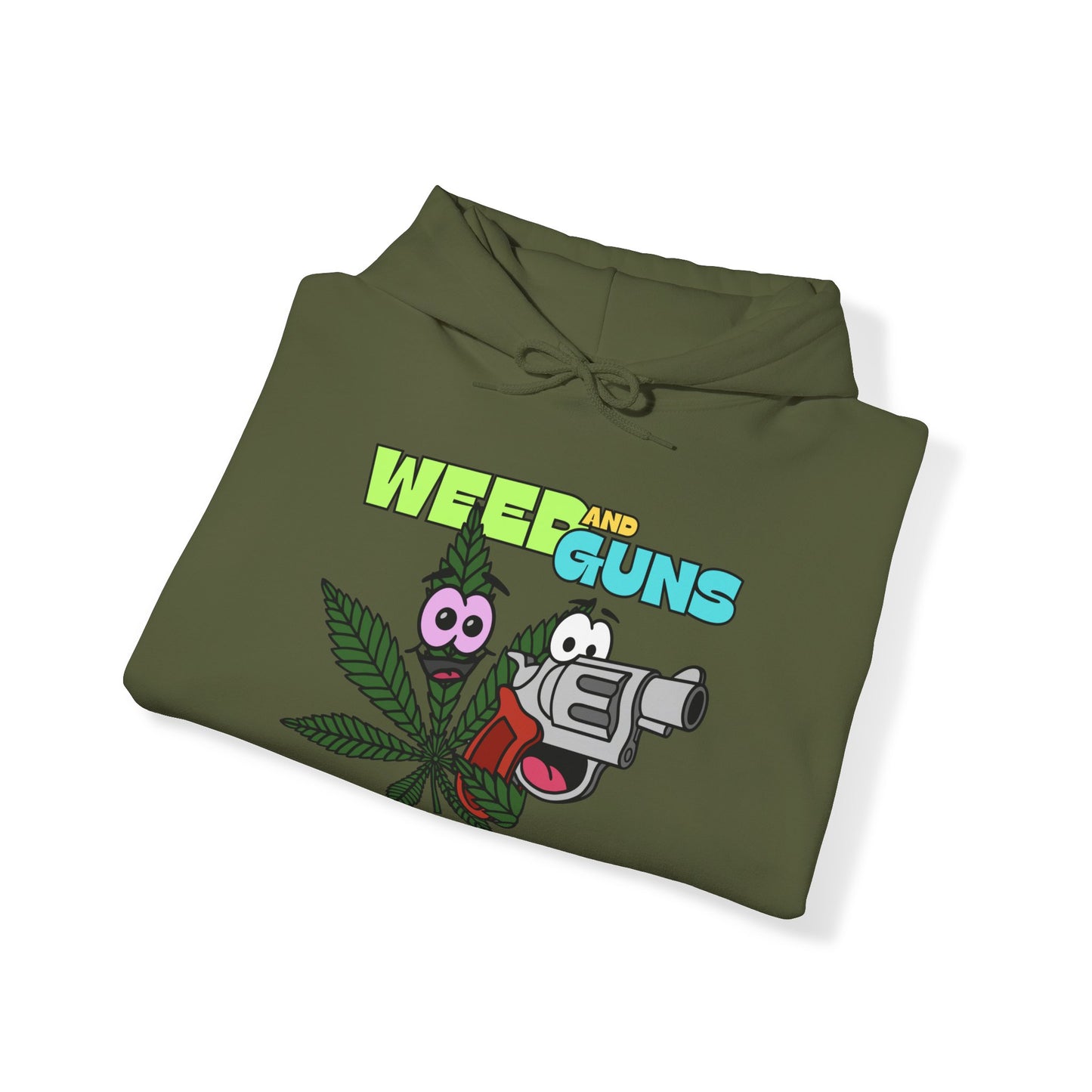 Weed & Guns! Unisex Heavy Blend™ Hooded Sweatshirt