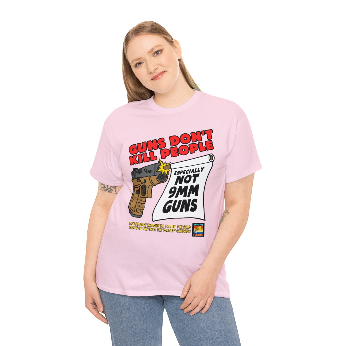 Guns Don't Kill Unisex Heavy Cotton Tee