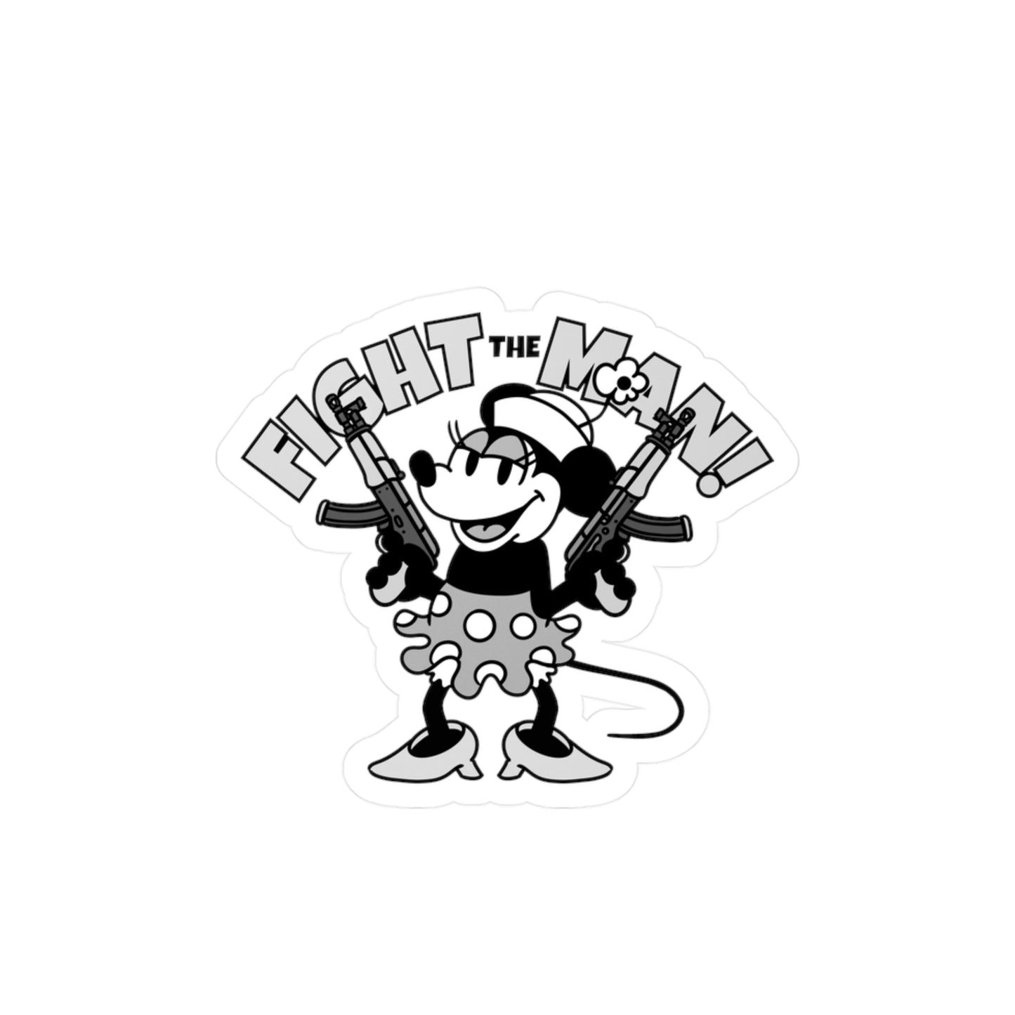 Fight the Man! Kiss-Cut Vinyl Decals