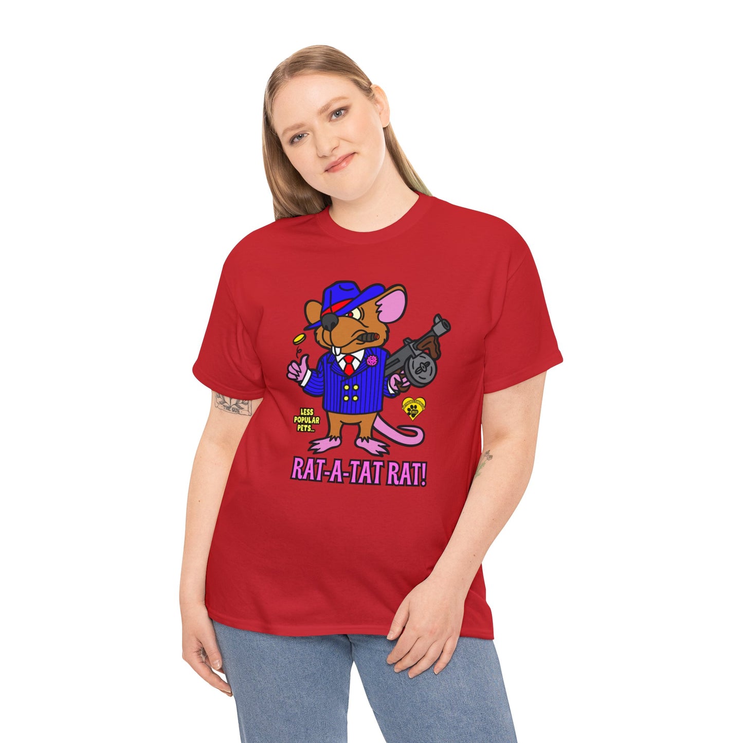 Rat-a-tat Rat! Unisex Heavy Cotton Tee