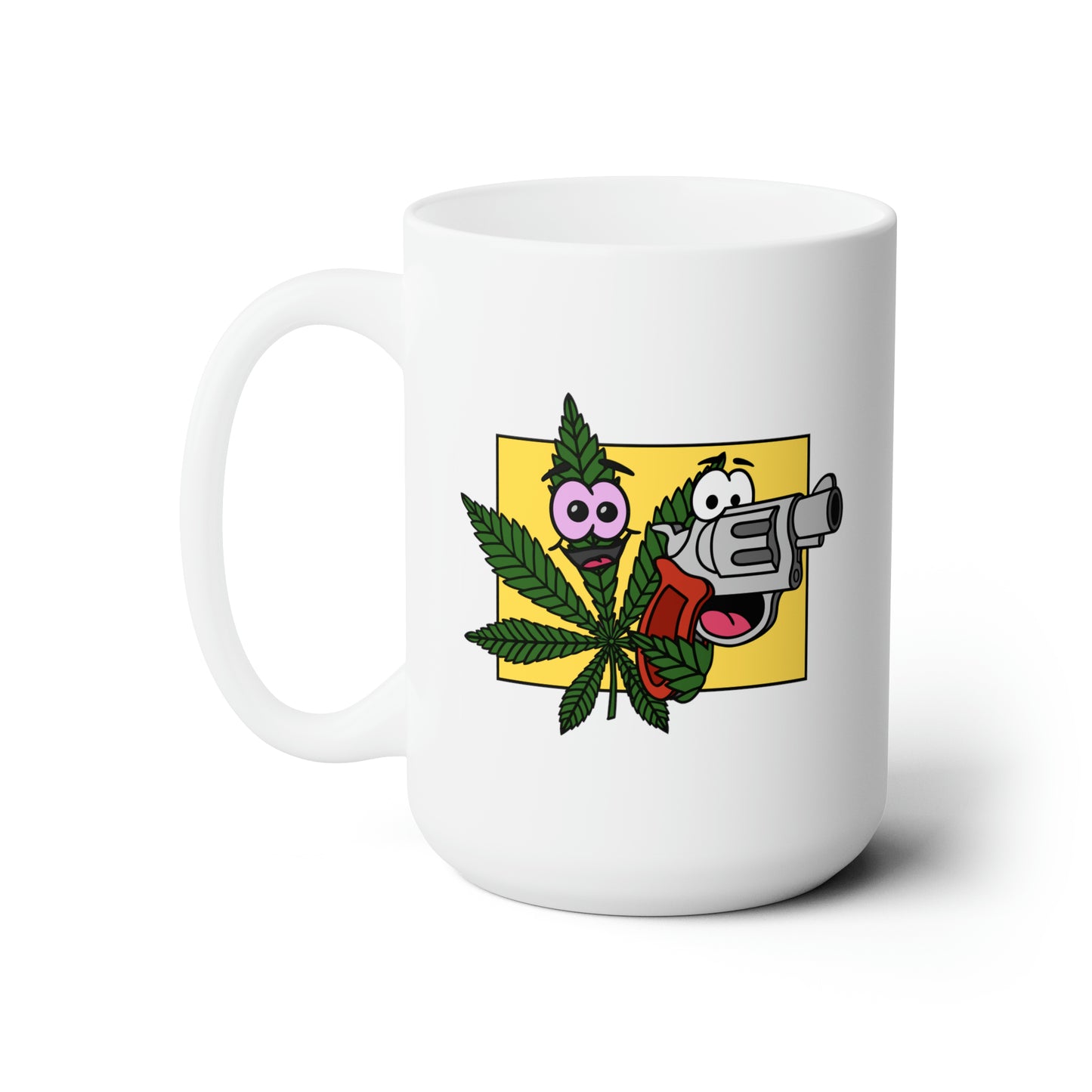 Weed & Guns! (No Text) Ceramic Mug 15oz