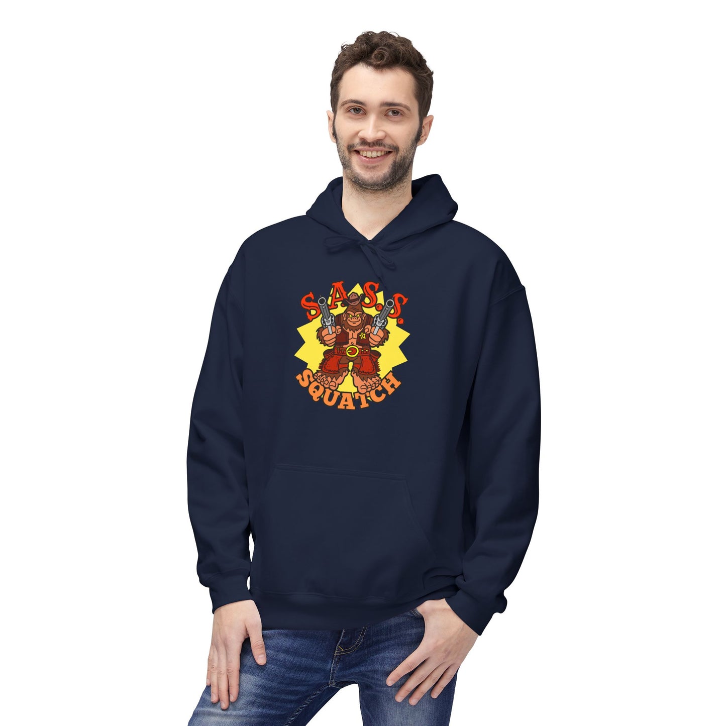 SASS-Squatch! Unisex Midweight Softstyle Fleece Hoodie