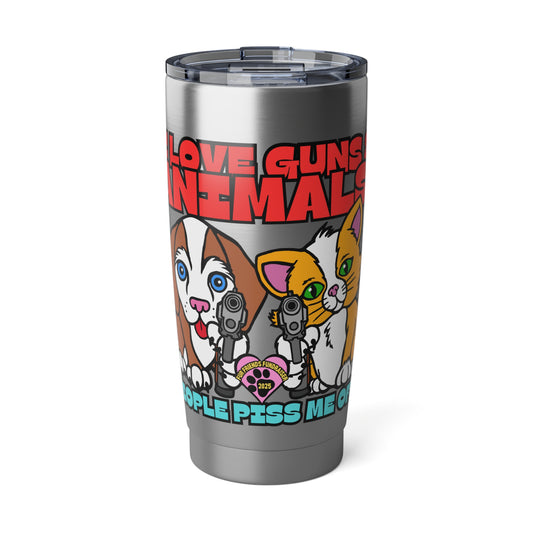 (FFF) I Love guns & Animals! Vagabond 20oz Tumbler