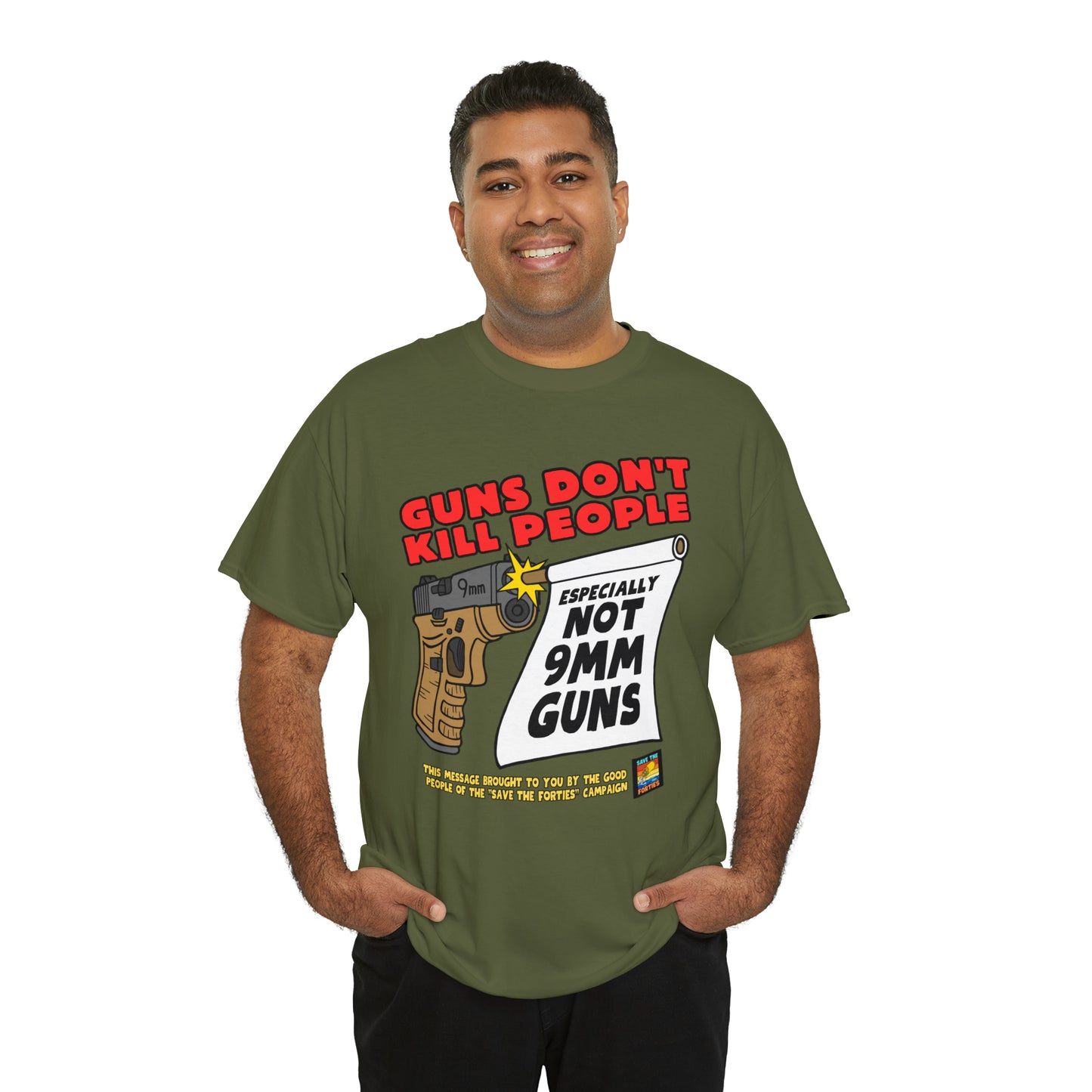 Guns Don't Kill Unisex Heavy Cotton Tee