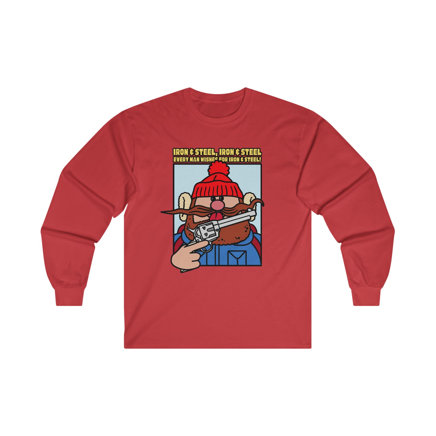 Iron & Steel! Ultra Cotton Long Sleeve Tee